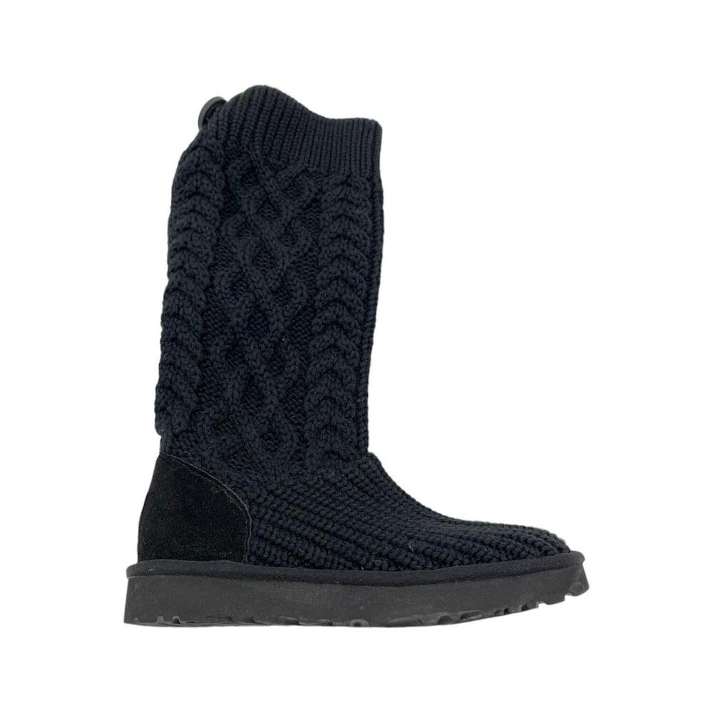 UGG Cardi Womens Cable Knit Comfort Knee-High Boots - Medium